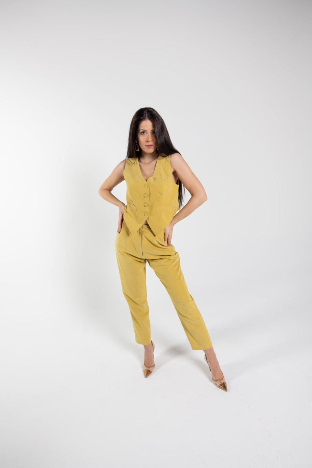 YELLOW CUPRO PANT