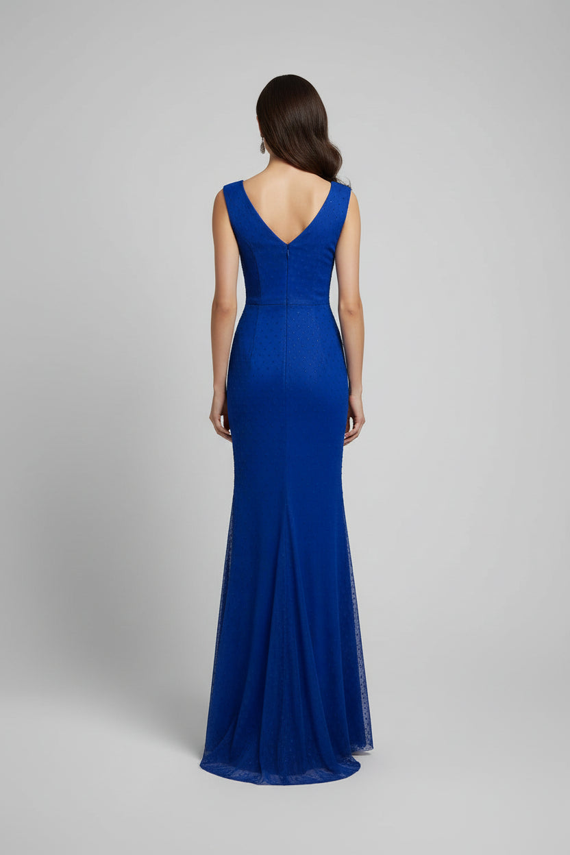 DUCHESS BLUE EVENING GOWN