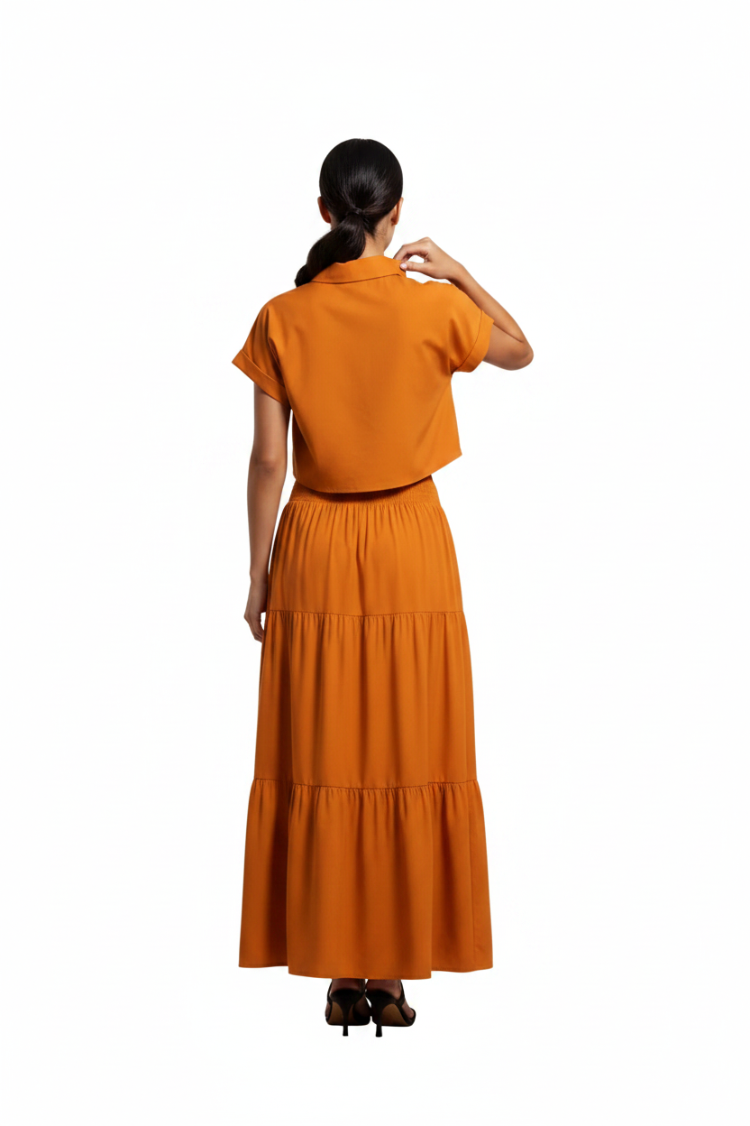 SL-BURNT ORANGE BASIC SHIRT