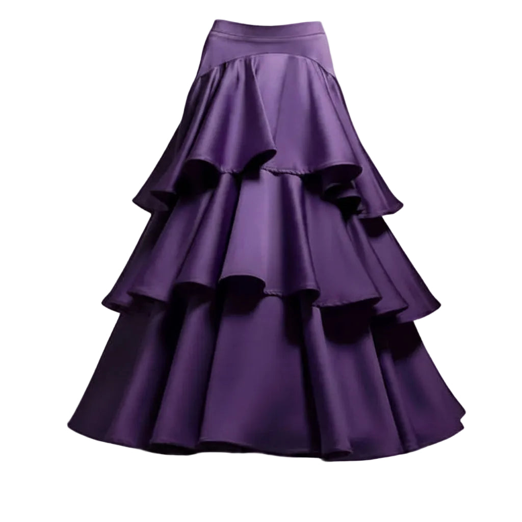 AMETHYST CASCADE RUFFLE SKIRT