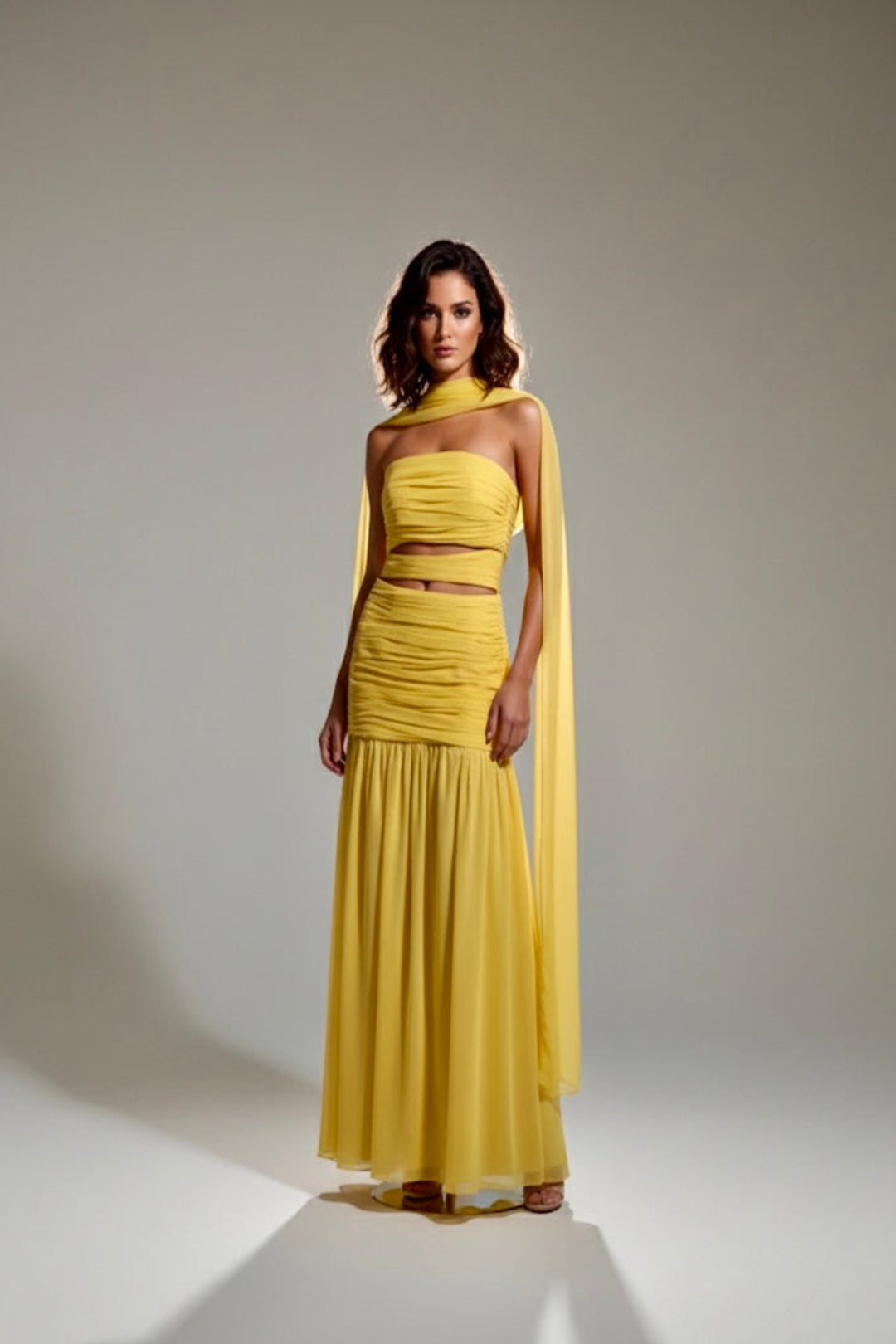 SUNLIT SOLEIL CUT OUT GOWN