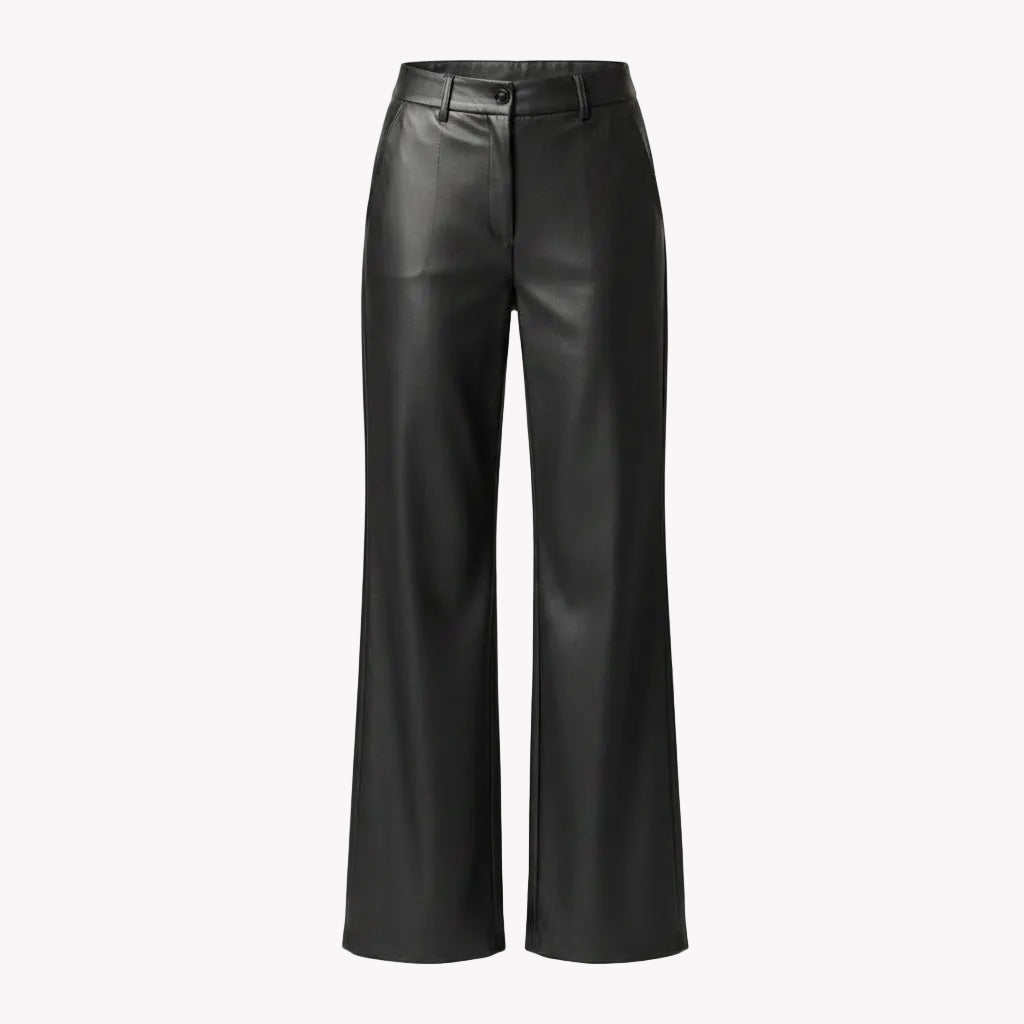 BLACK  LEATHER PANTS