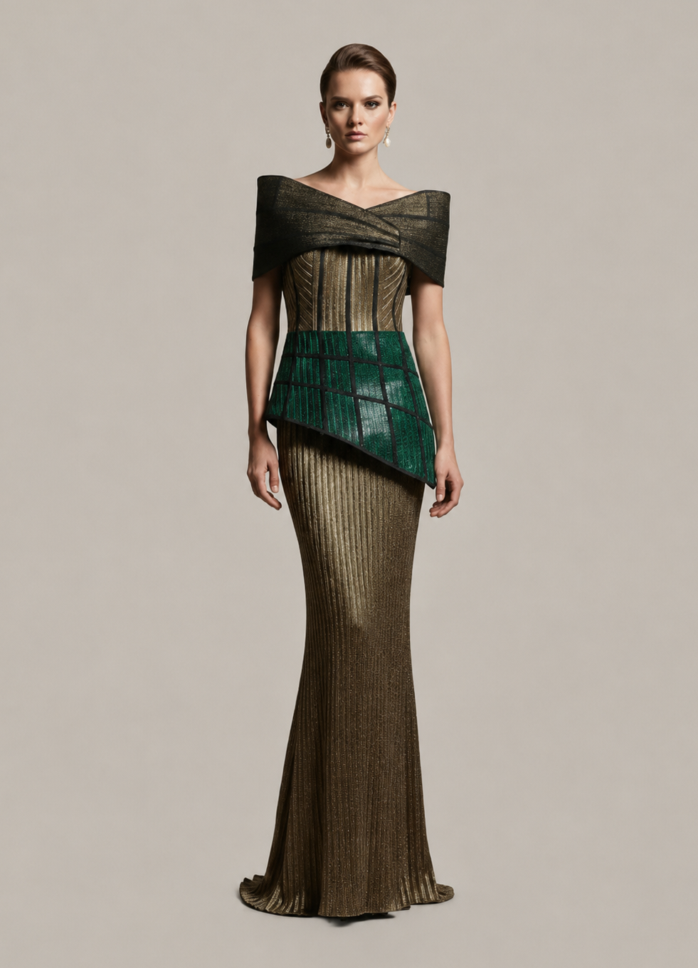 EMERALD ECLIPSE  GOWN