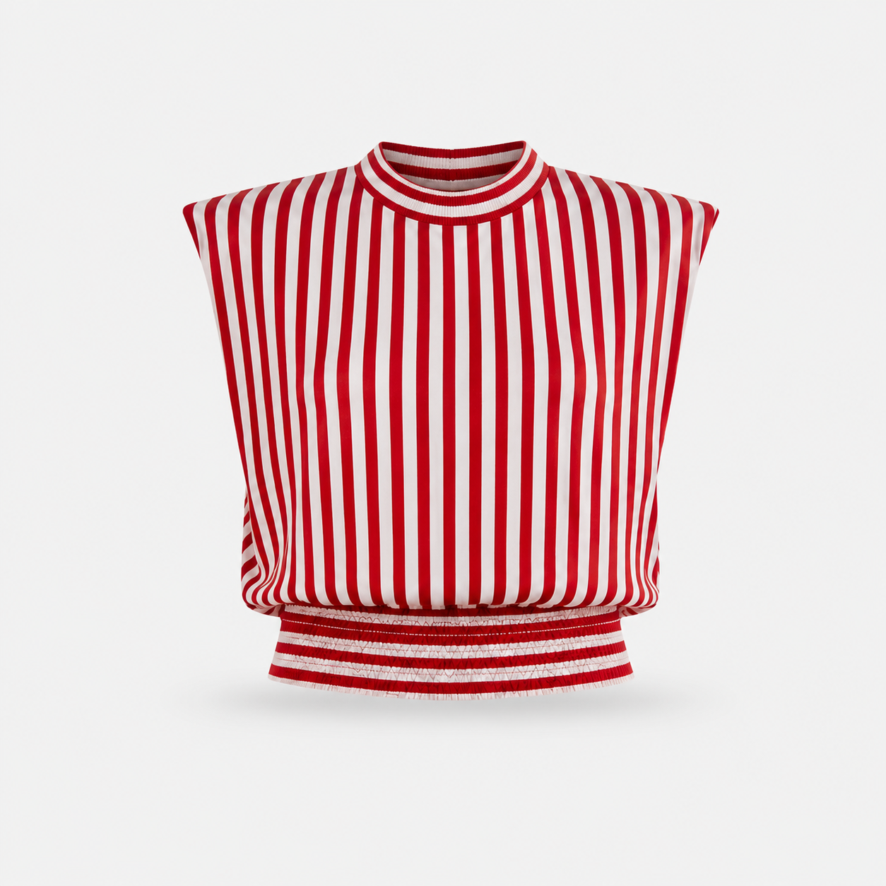 NOSTALGIA RED STRIPPED TOP