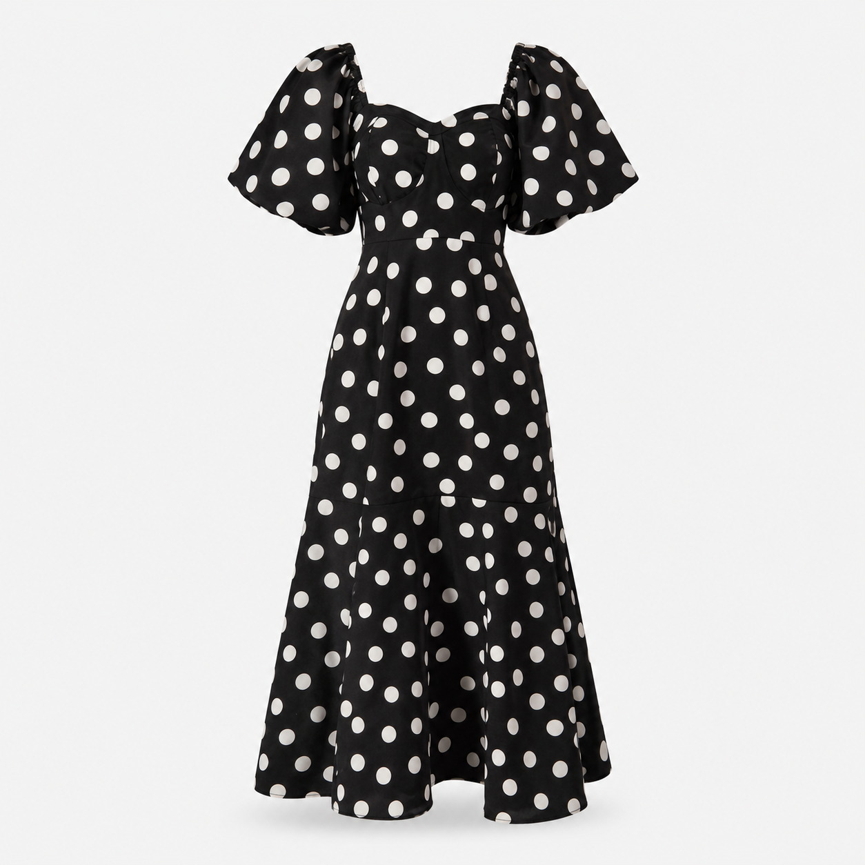 POLKA DOT LONG DRESS