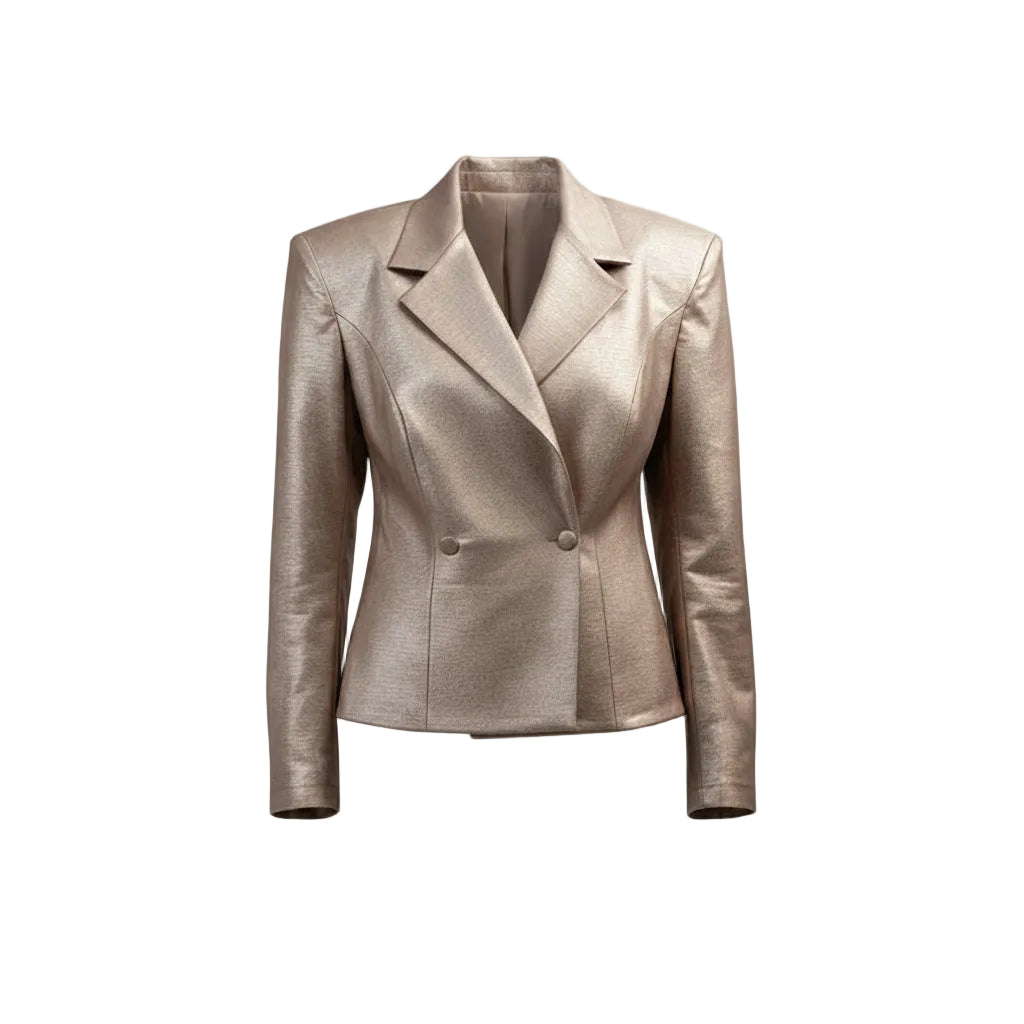 WQ-BRONZE CROPPED JACKET