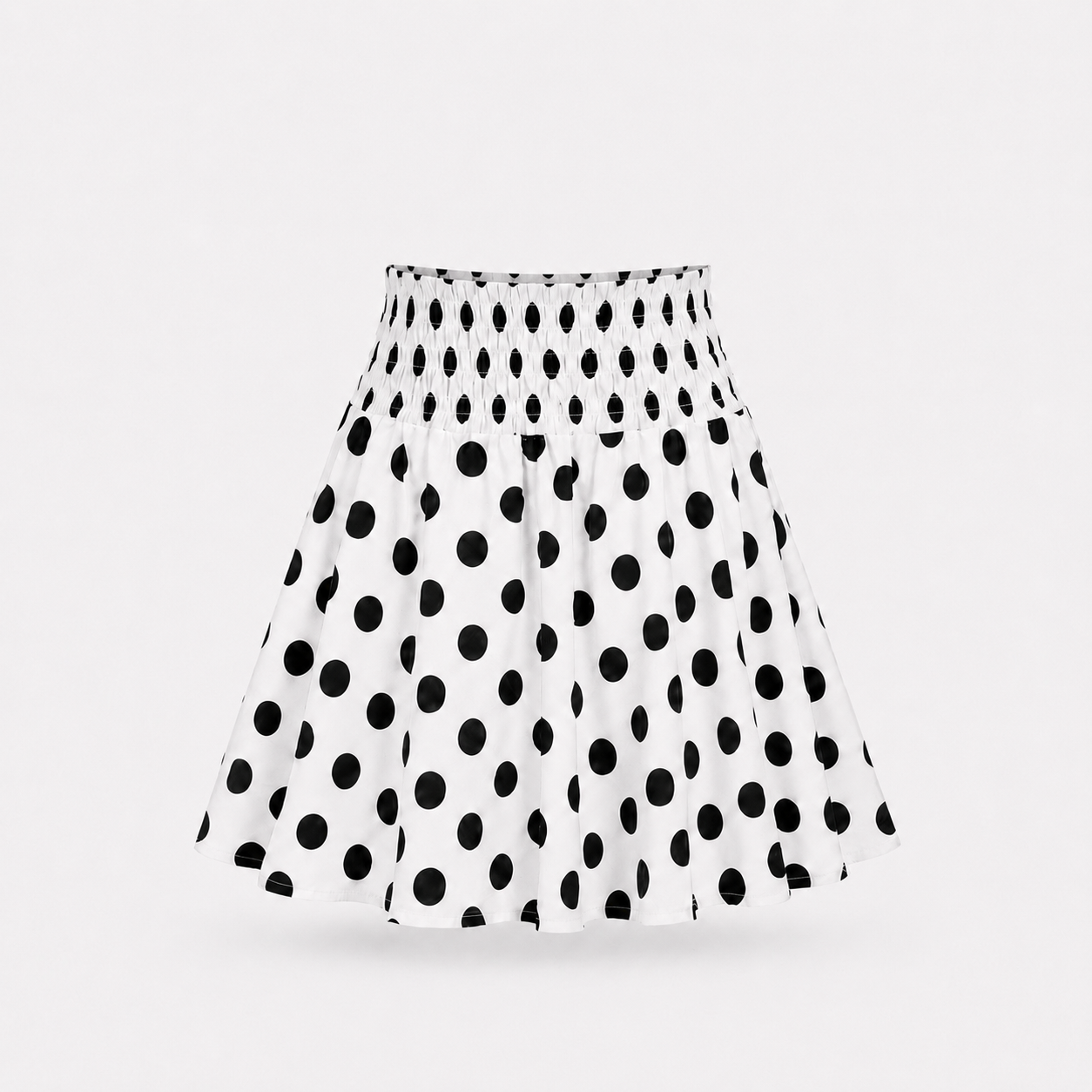 SUMMER LOVE WHITE POLKA DOT MINI SKIRT