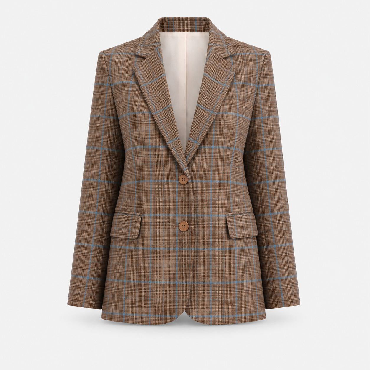 TC- BROWN CHECKS JACKET