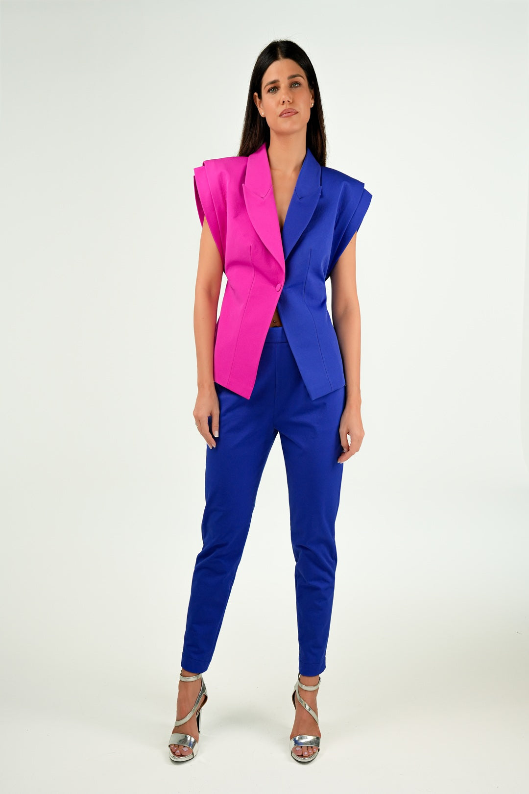 2 TONE BLUE FUCHSIA VEST