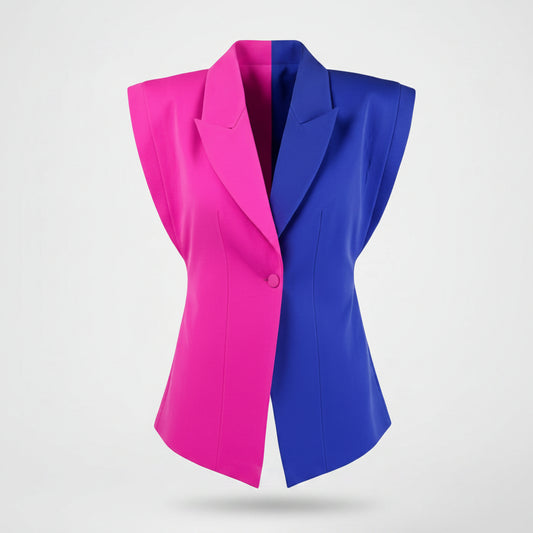2 TONE BLUE FUCHSIA VEST