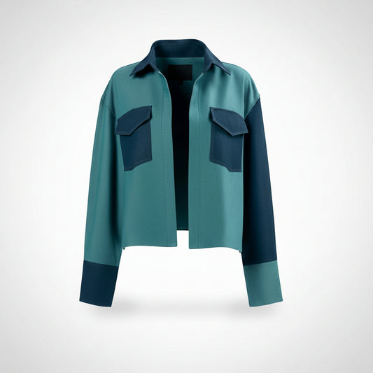 WQ- DENIM DOUBLE FACE JACKET