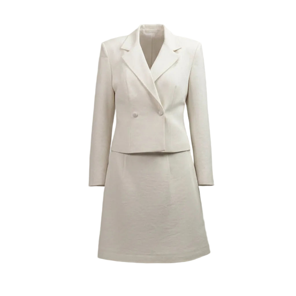 WQ- WHITE CROPPED JACKET
