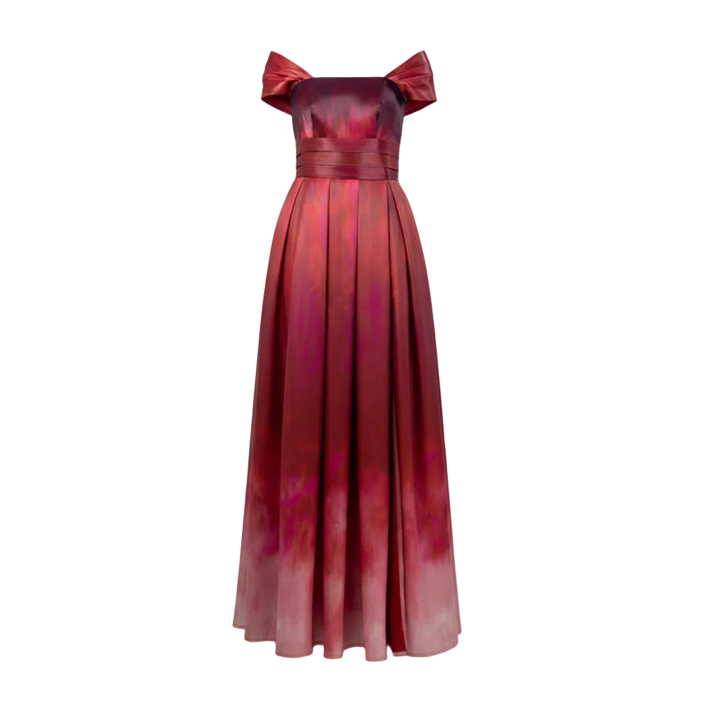 ROYAL OMBRÉ TAFFETA DRESS