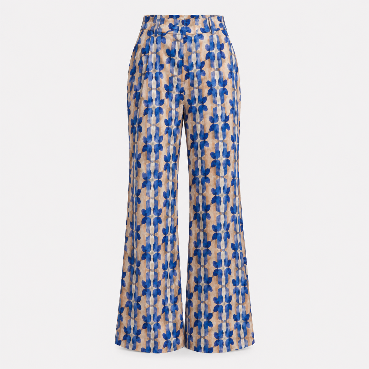 70s PRINTED BLUE PANTS