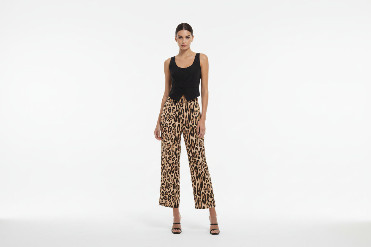 WE- LEOPARD PRINT PANT