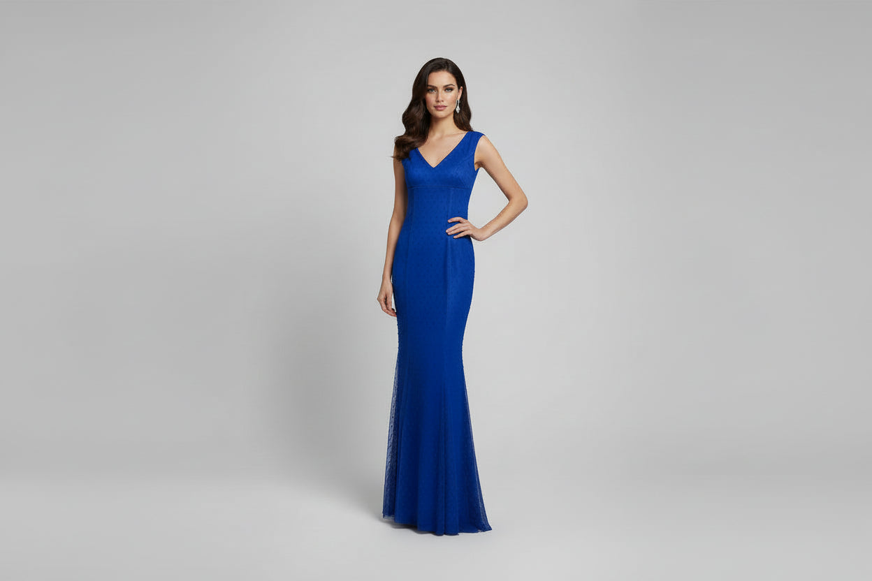 DUCHESS BLUE EVENING GOWN