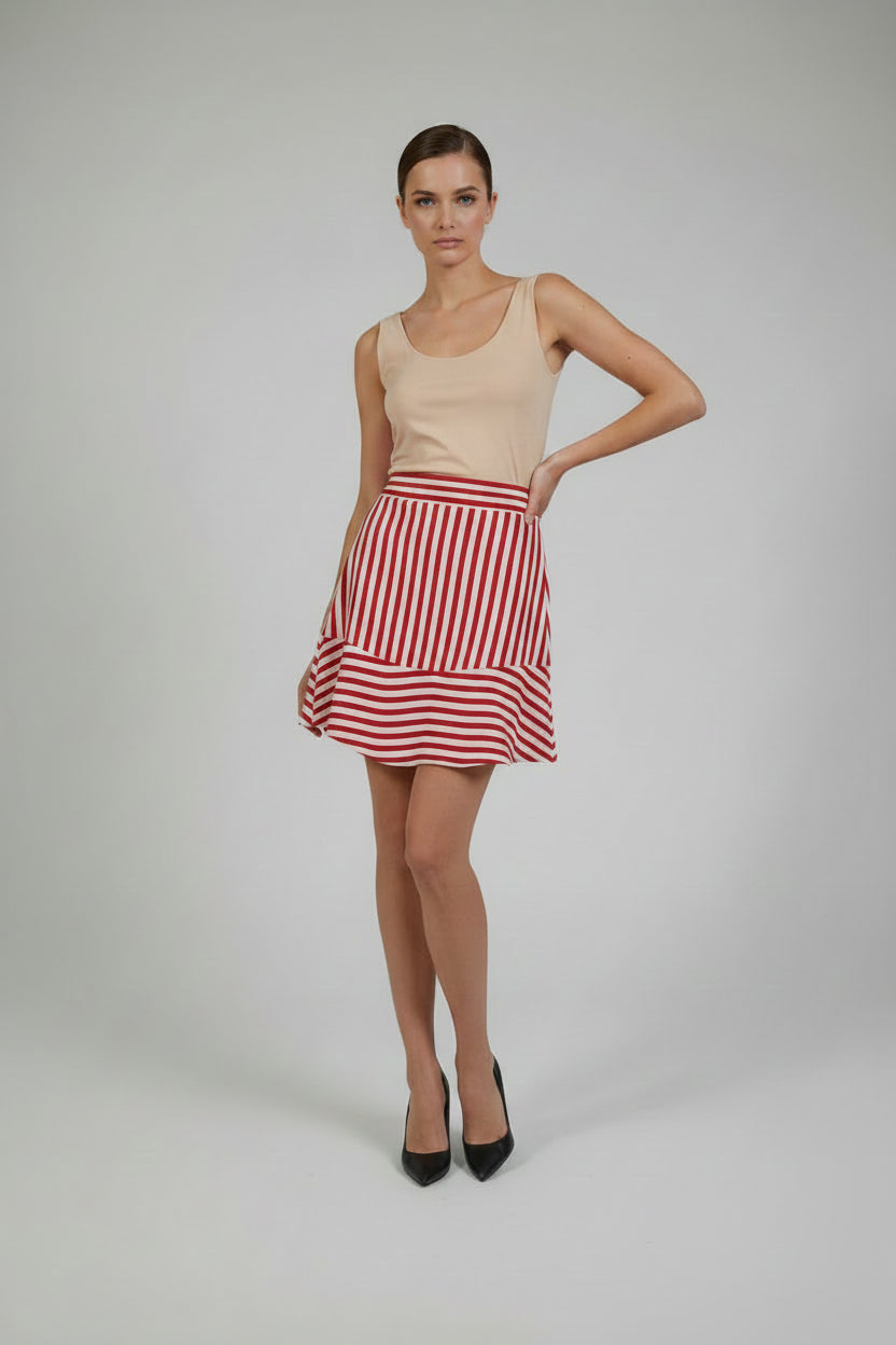 NOSTALGIA RED SKIRT
