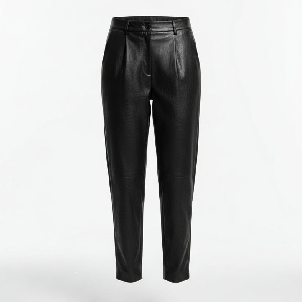 BLACK LEATHER  PANTS