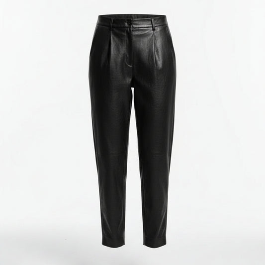 BLACK LEATHER  PANTS