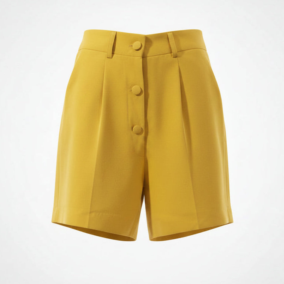YELLOW CUPRO  SHORT