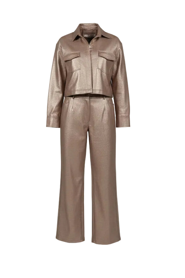 WQ- BRONZE CROPPED  JACKET