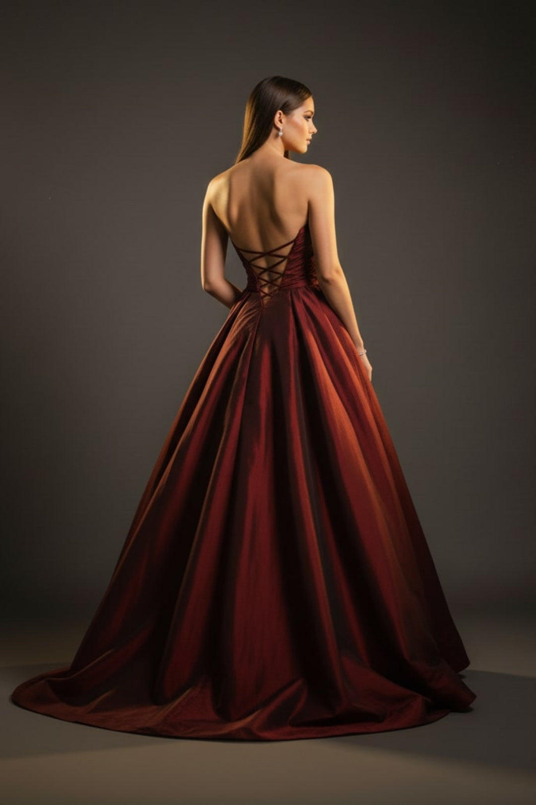CRIMSON ROYAL GOWN