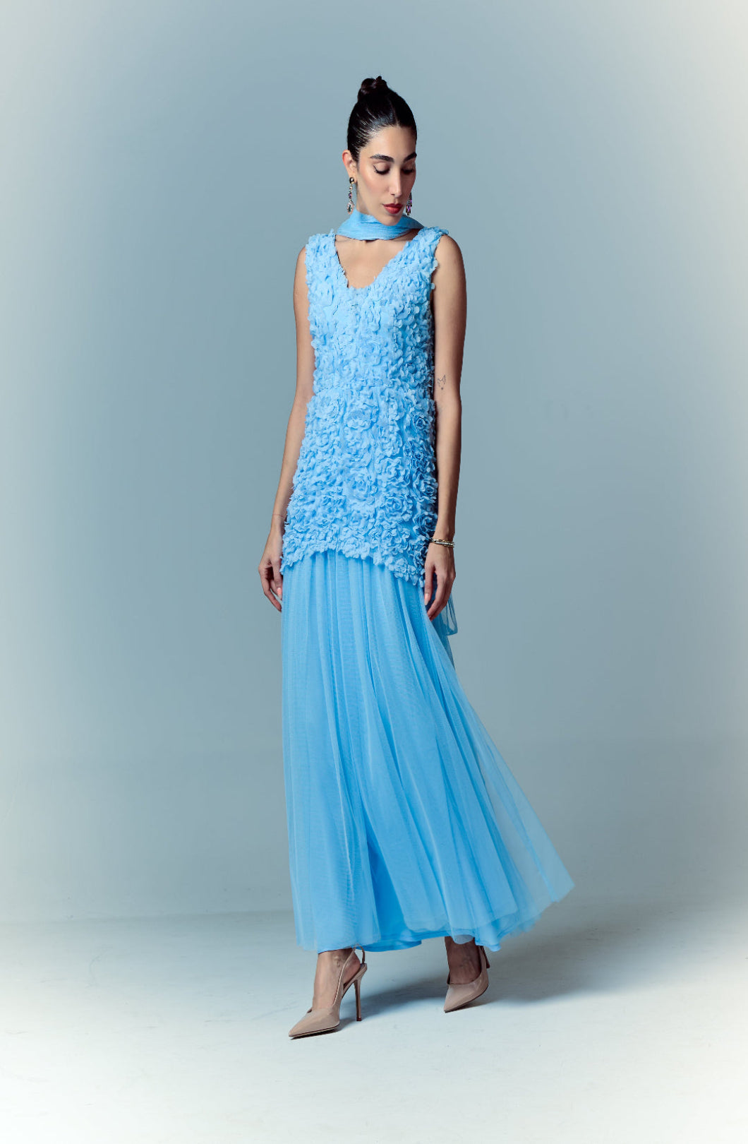 ICE BLOSSOM REVERIE TULLE GOWN