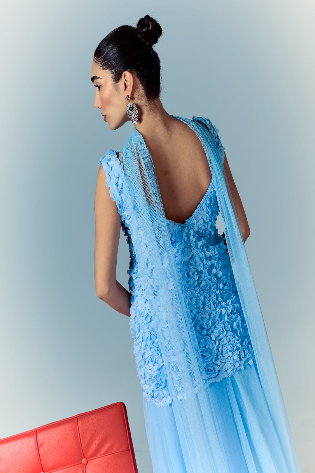 ICE BLOSSOM REVERIE TULLE GOWN