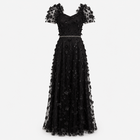 NOIR PETAL ENCHANMENT GOWN