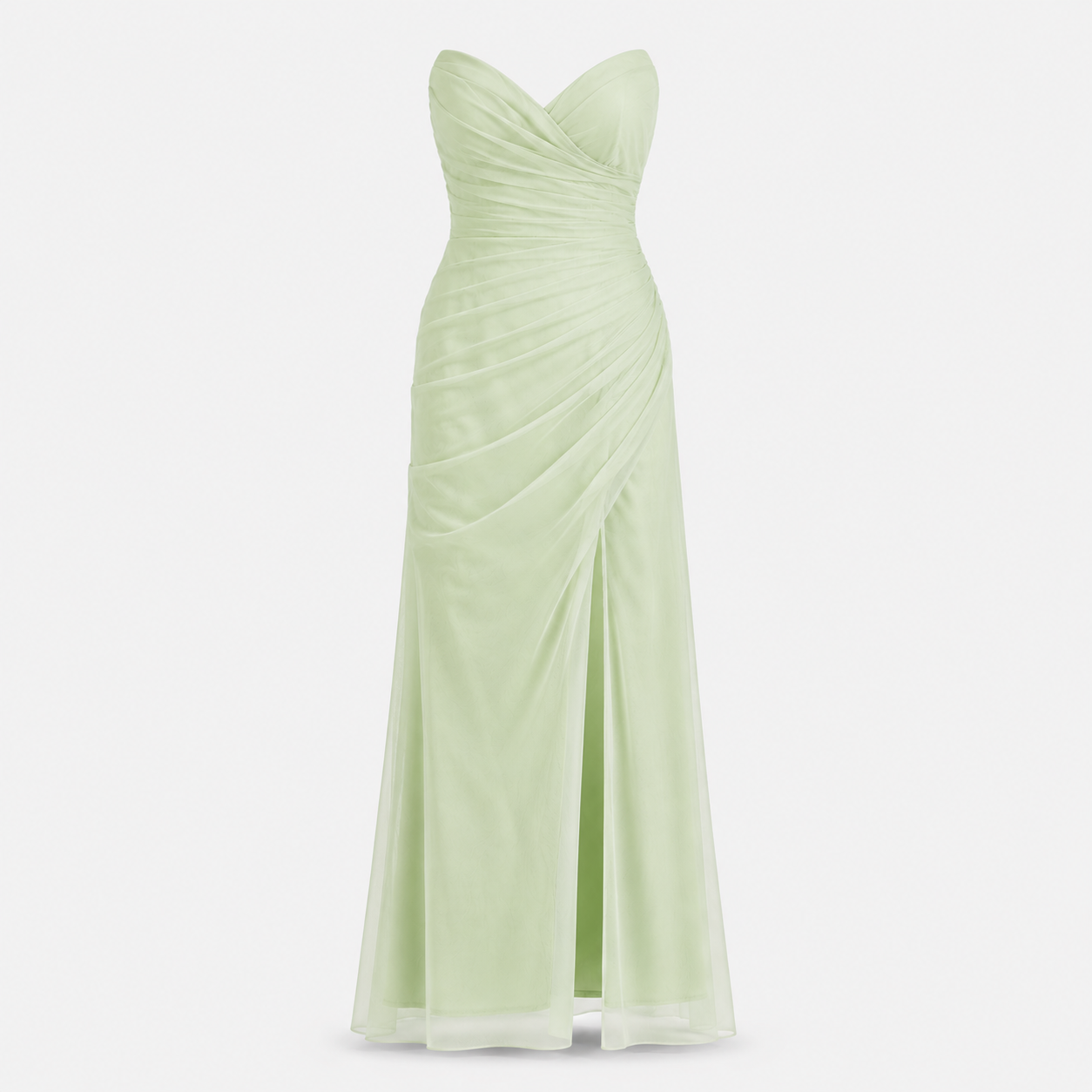 CELESTE  CELADON DRAPED GOWN