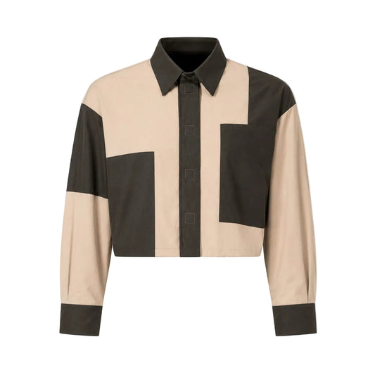 EDGY KHAKI/BEIGE TOP  D1