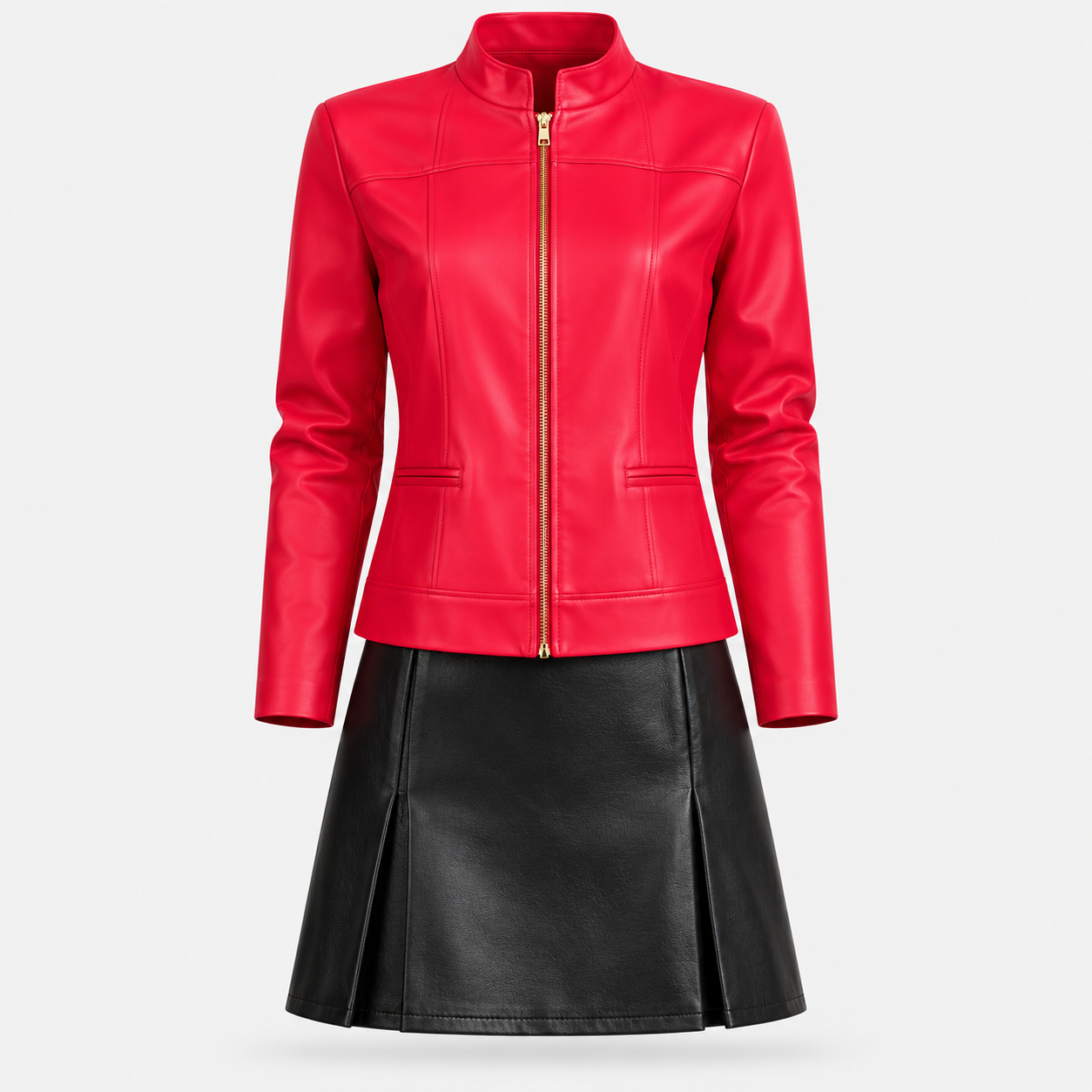 WQ-FUCHSIA LEATHER JACKET