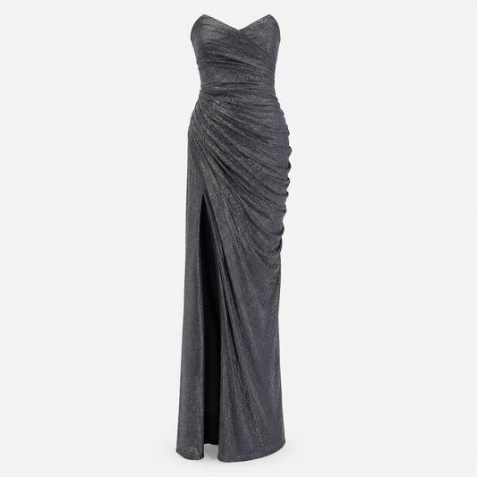 MIDNIGHT  MERCURY DRAPED GOWN