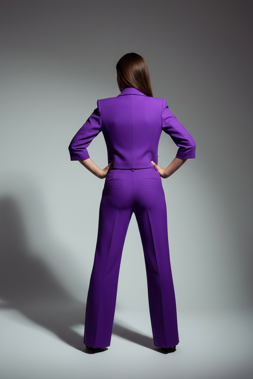 PURPLE CREPE JACKET
