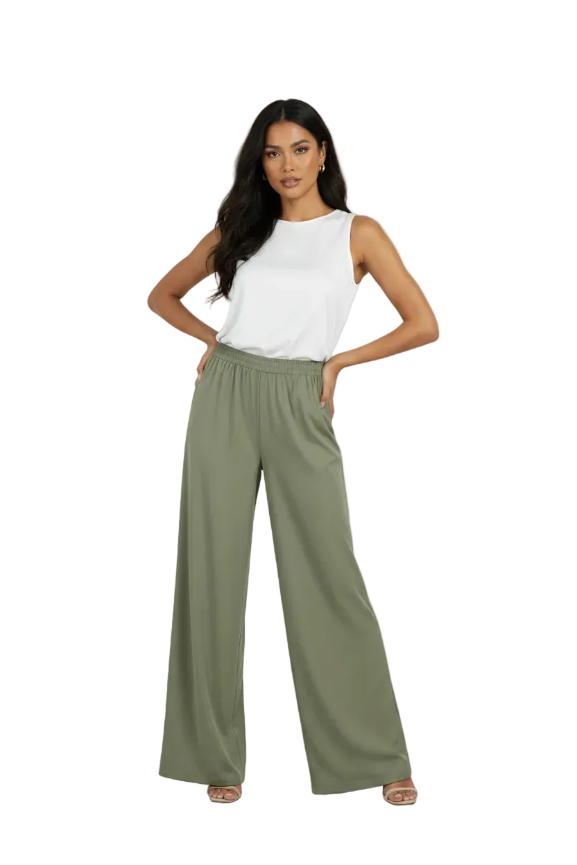 SL-SAGE GREEN BASIC PANT