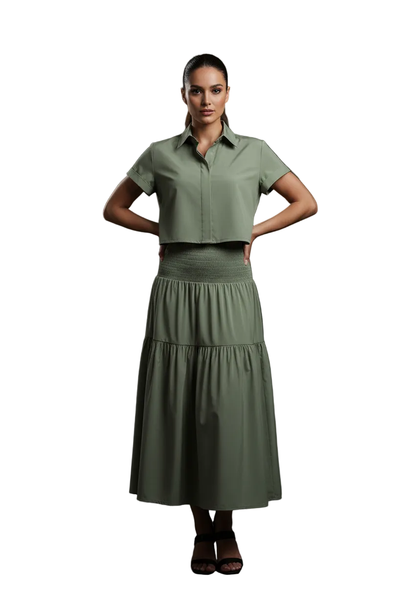 SL-SAGE GREEN BASIC SHIRT