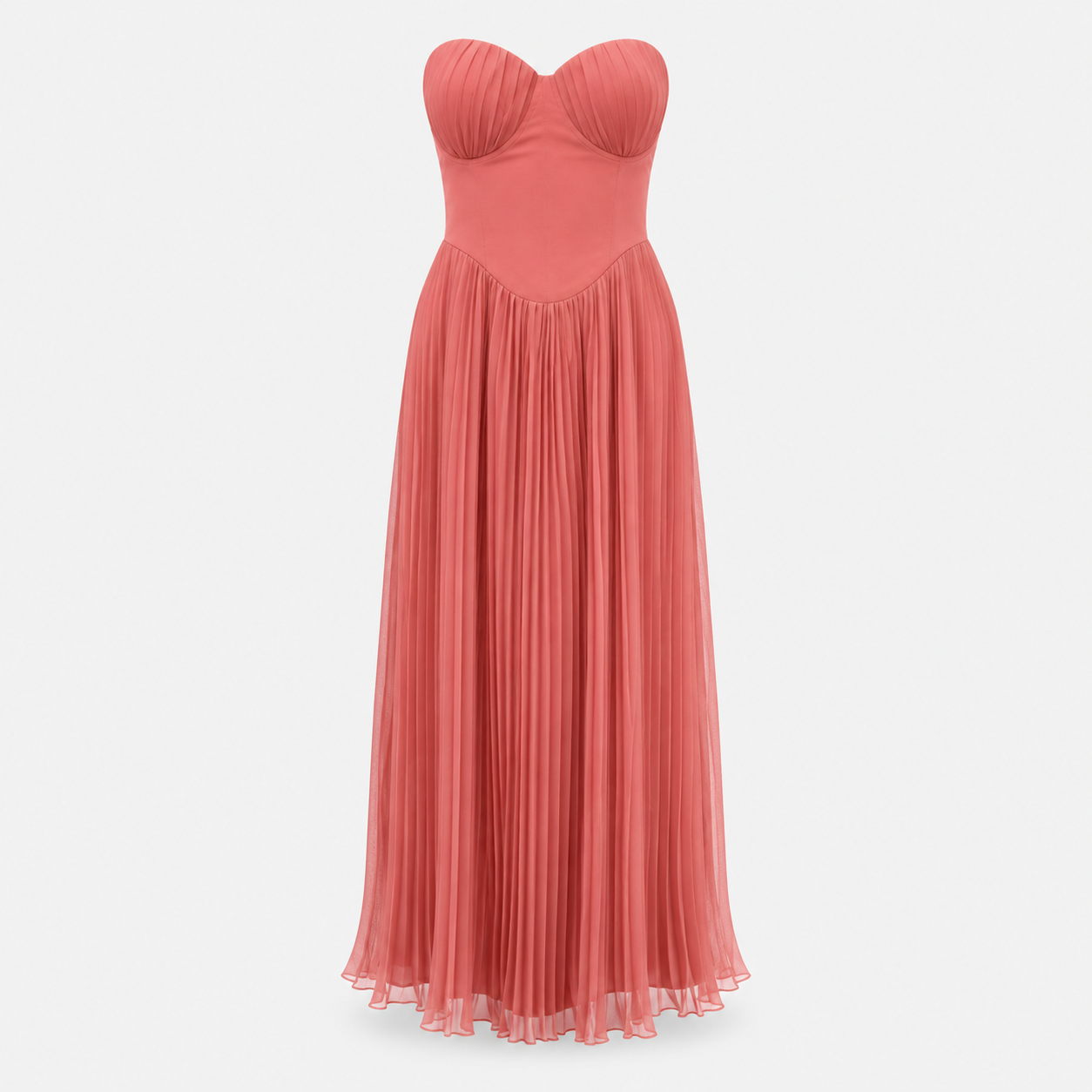 ROSALIE SWEETHEART PLEATED  DRESS