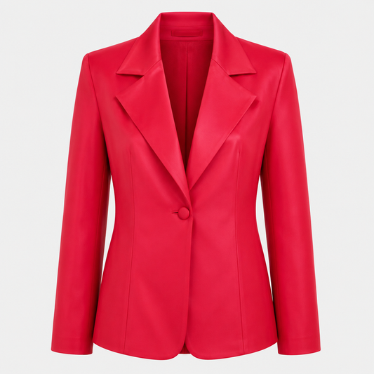 WQ-FUCHSIA LEATHER JACKET