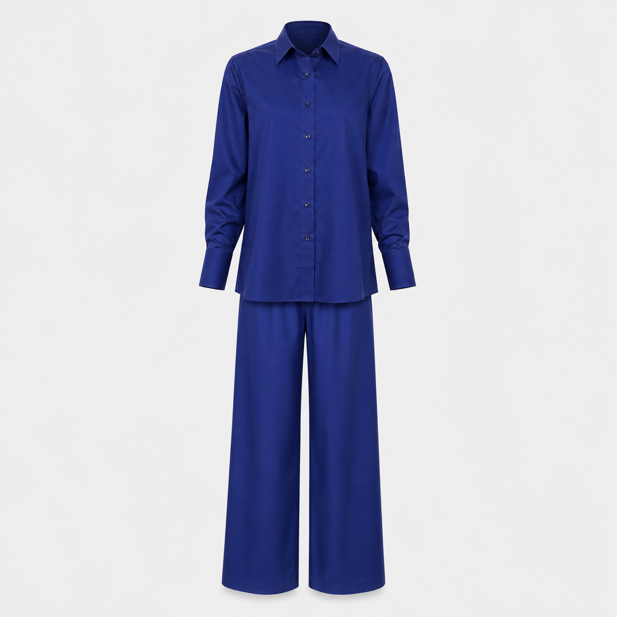 SL-ROYAL BLUE  ESSENTIAL BUTTON-UP SHIRT
