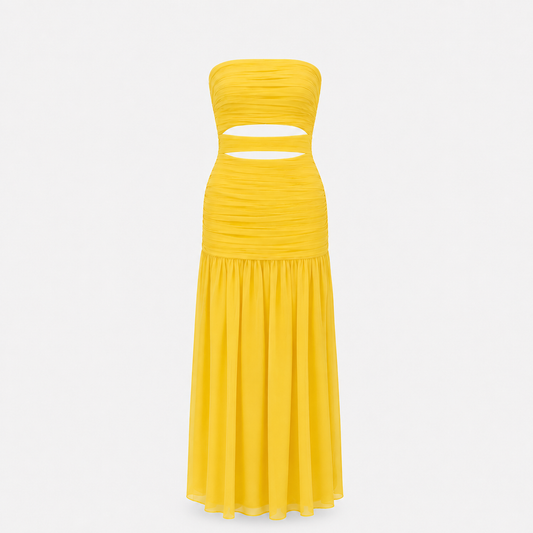 SUNLIT SOLEIL CUT OUT GOWN