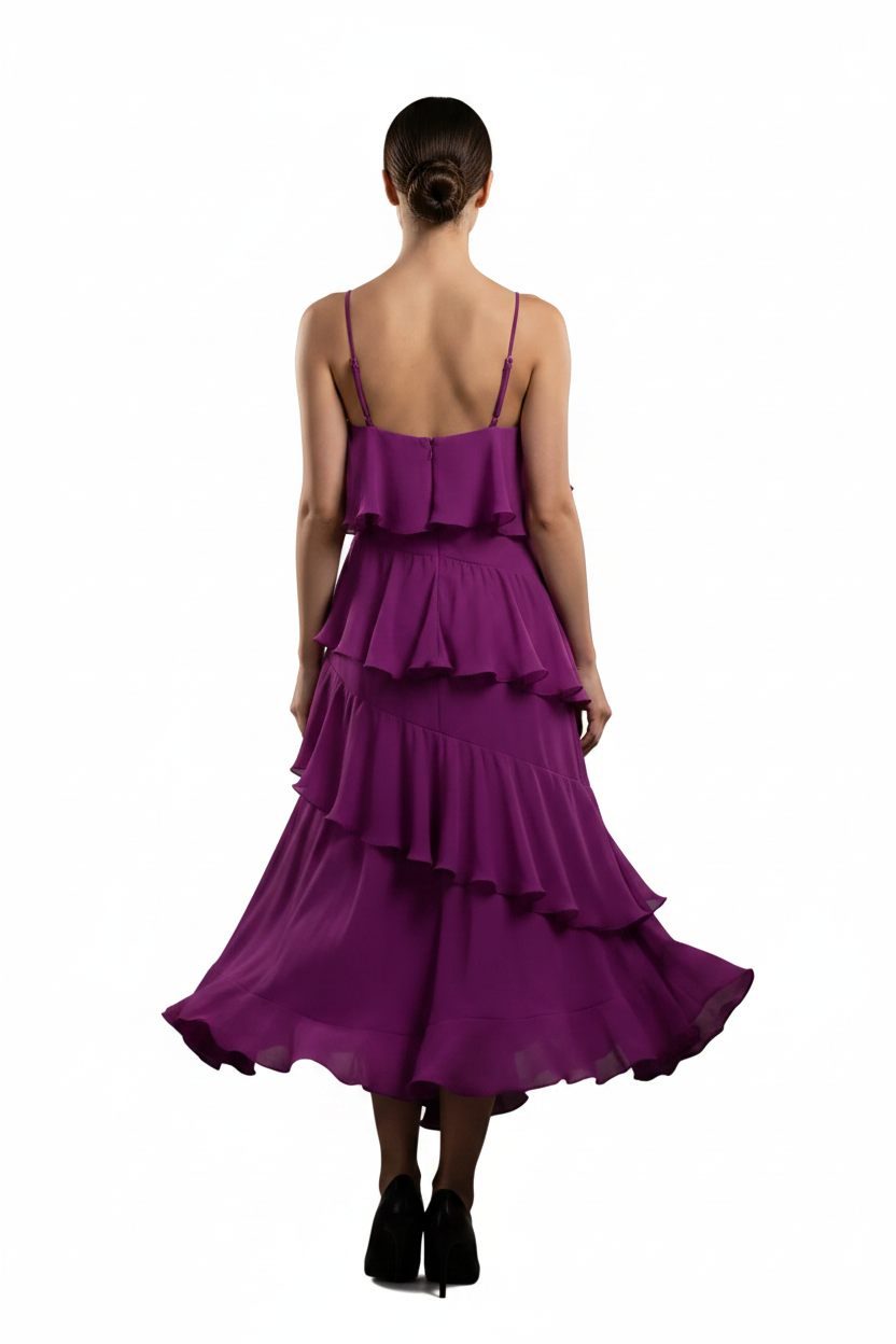 SL-PURPLE  ASYMMETRIC LAYERED CAMI TOP