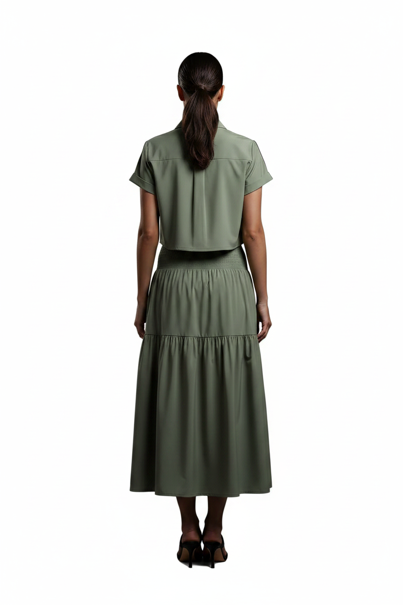 SL-SAGE GREEN BASIC SHIRT