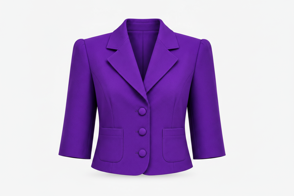 PURPLE CREPE JACKET