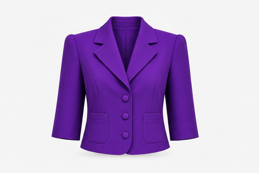 PURPLE CREPE JACKET
