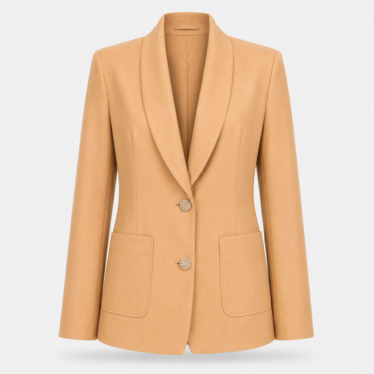 WQ-BEIGE LEATHER JACKET