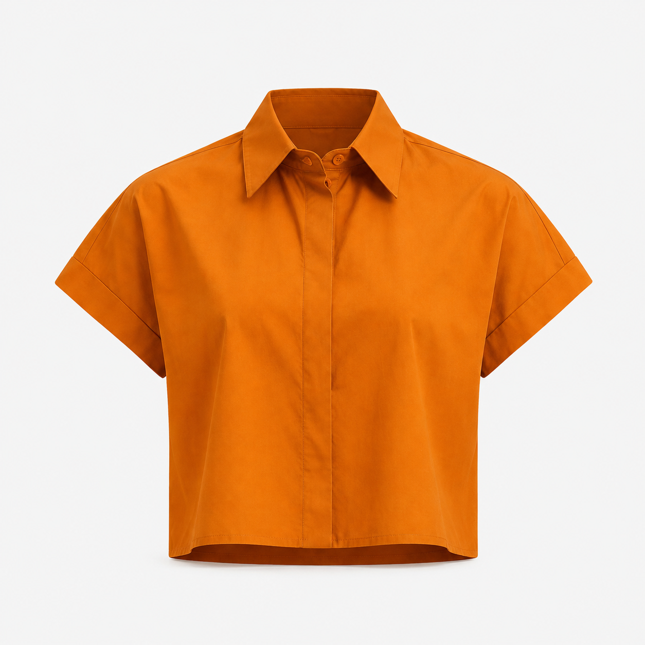 SL-BURNT ORANGE  BASIC SHIRT