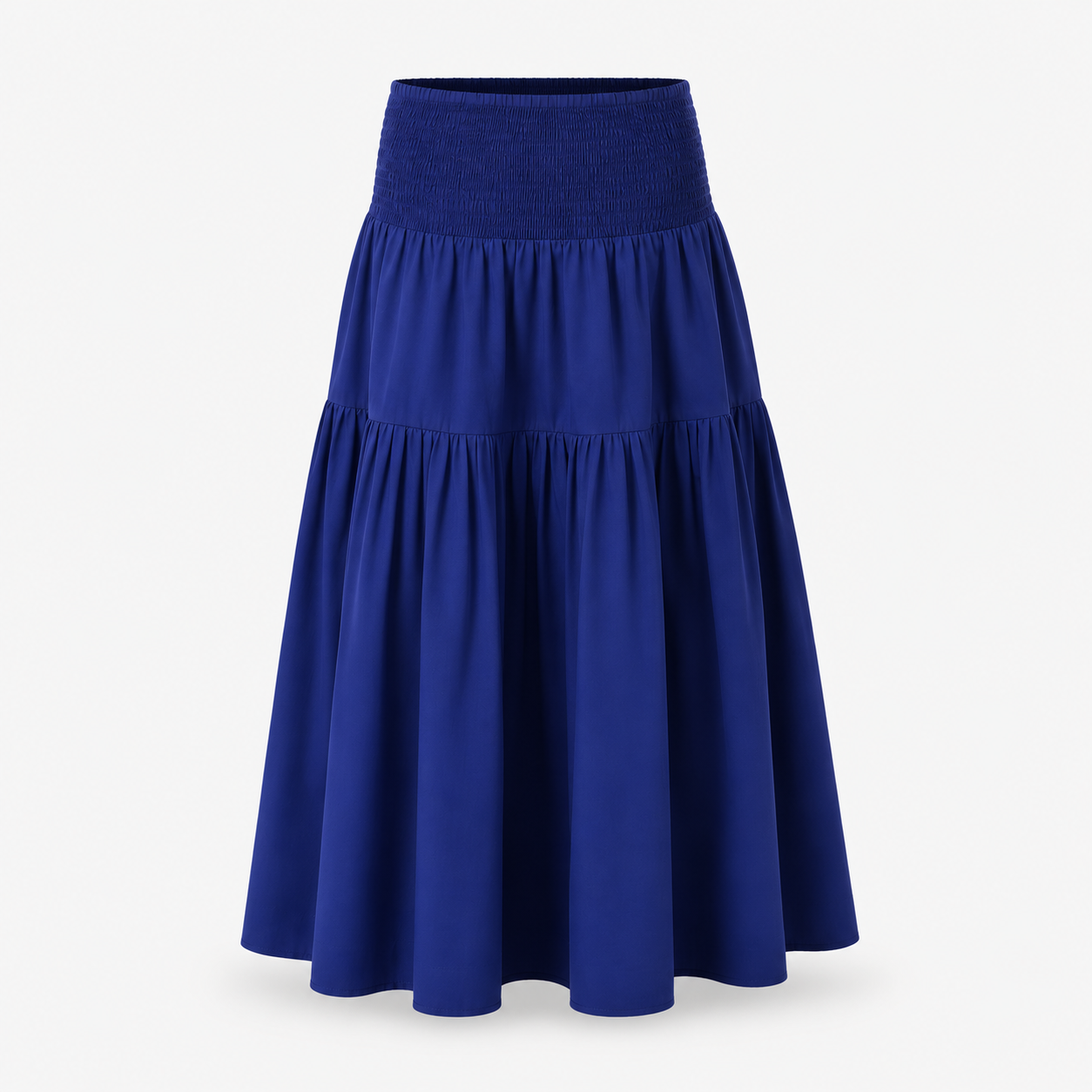 SL-ROYAL BLUE TIERED MAXI SKIRT