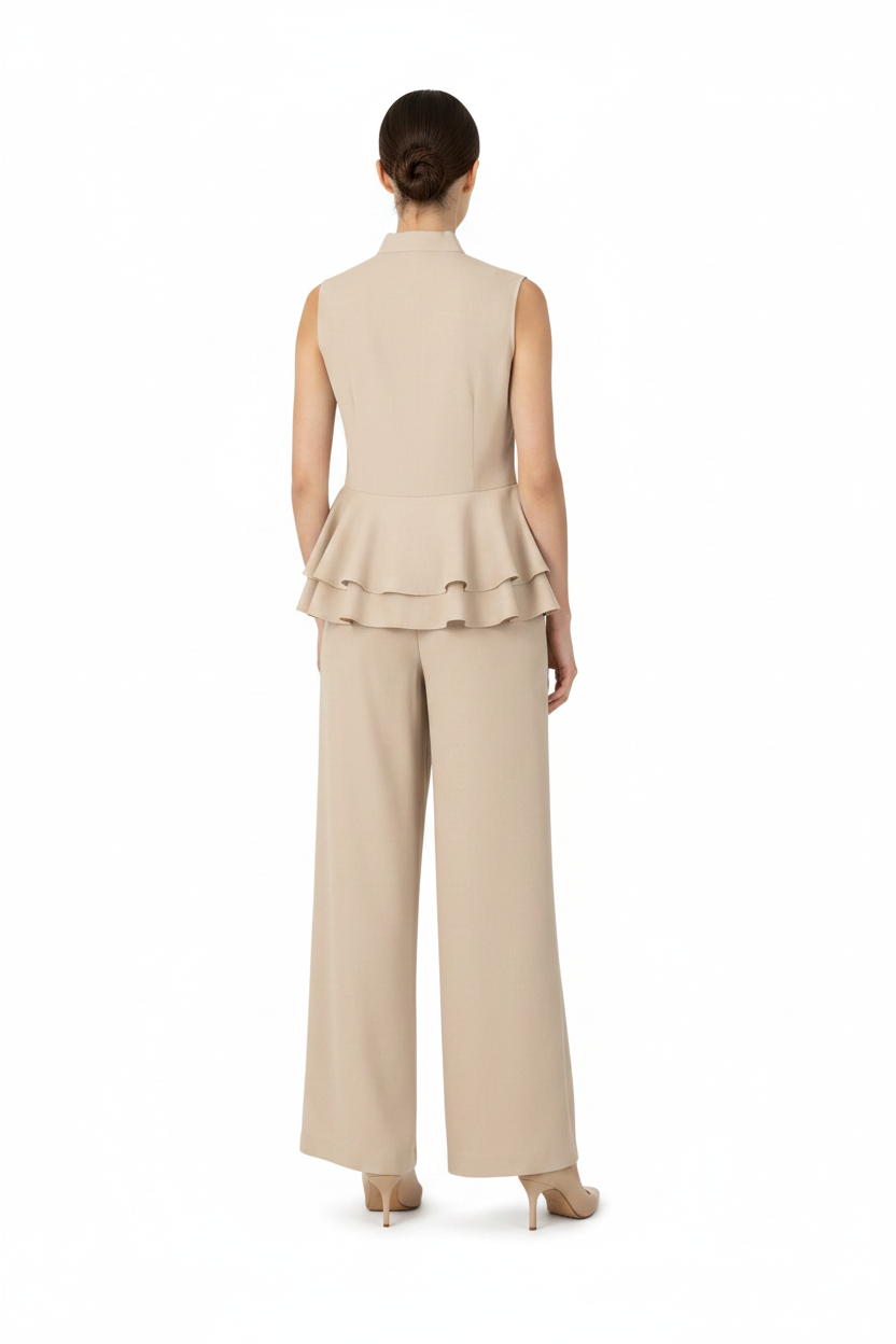 SL-BEIGE  LINEN PANT
