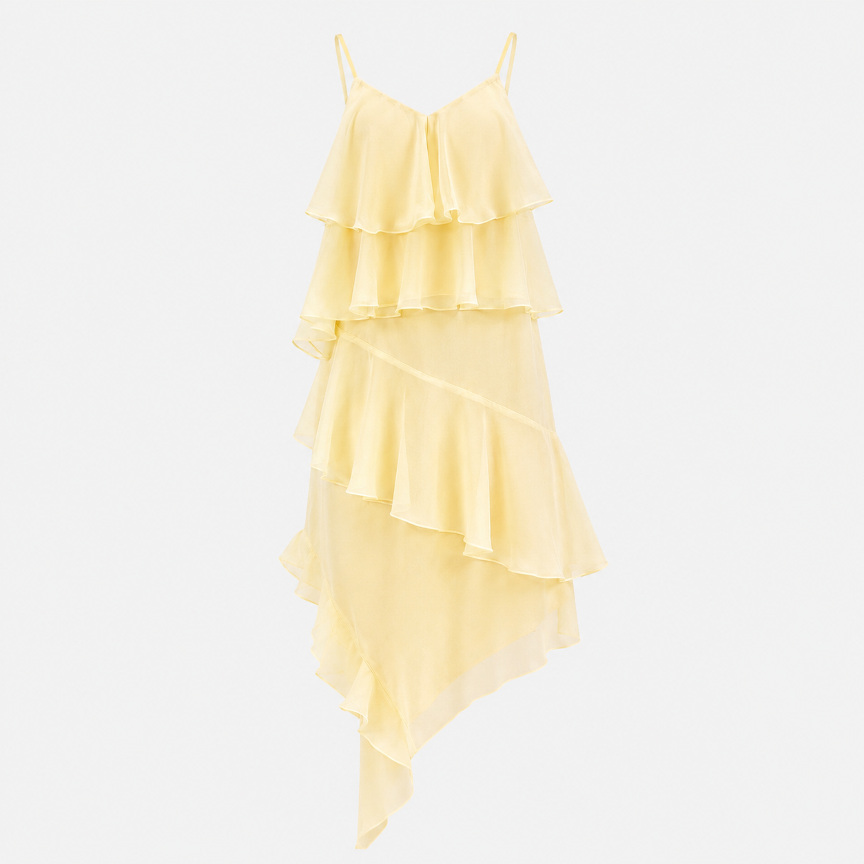 SL-BUTTERCREAM ASYMMETRIC LAYERED CAMI TOP