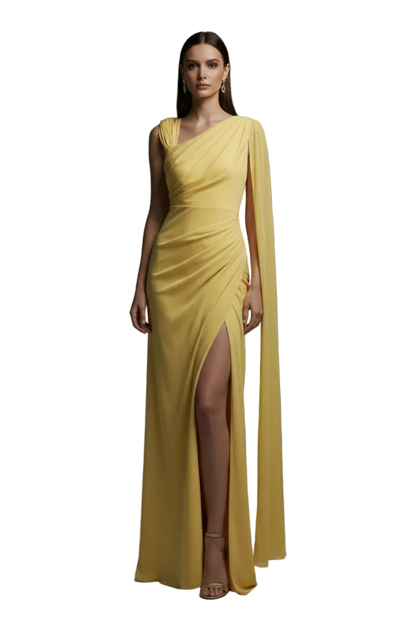 SUNLIT SOLEIL DRAPED GOWN